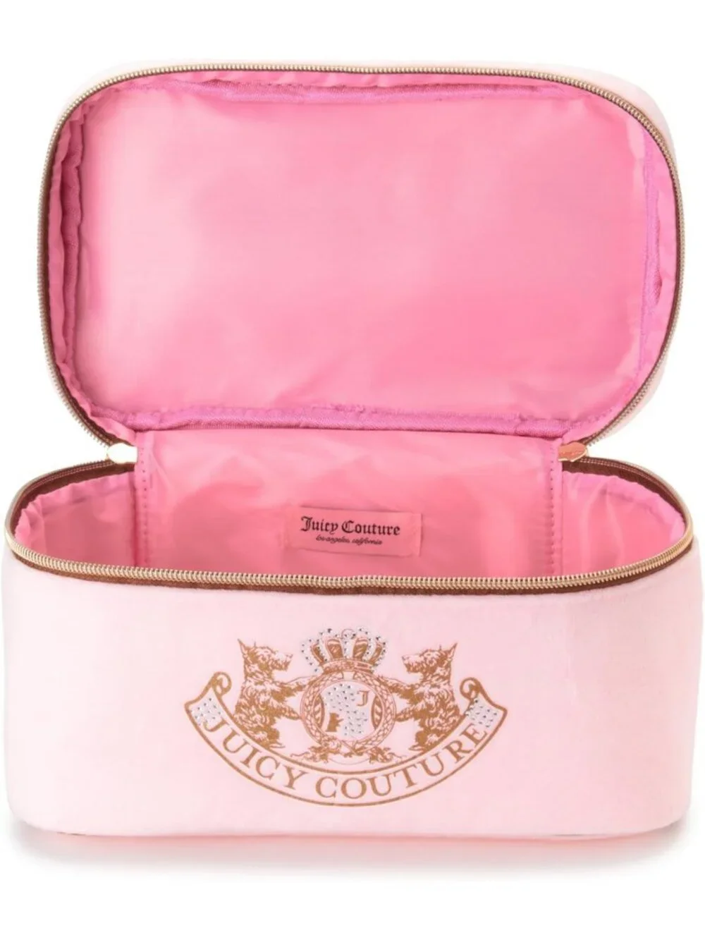 Pink Makeup Bag & Cosmetics Organizer - Travel Essentials Train Case with
